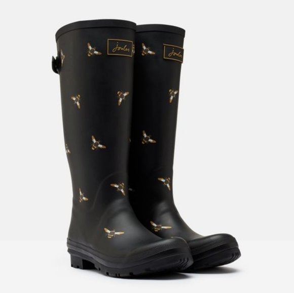 Joules Shoes Joules Rain Boot Print With Adjustable Back Gusset